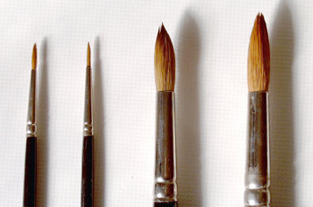 Pinceles redondos de pelo