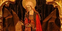 Virgen María. Retablo de la coronación de la Virgen, Huesca