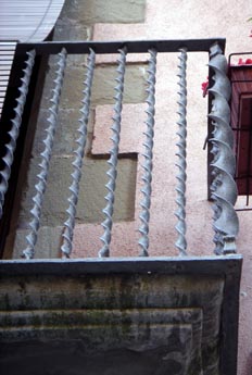 Detalle de barandilla de balcón