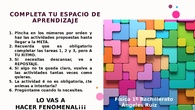 Instrucciones espacio de aprendizaje
