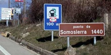 Indicación del Puerto de Somosierra