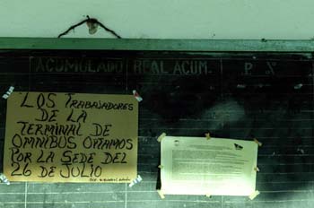 Comunicación de los trabajadores de omnibus, Cuba