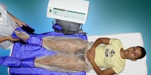Presoterapia: colocación de complemento en pie