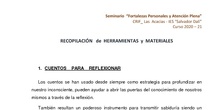 Recopilación de herramientas y materiales Seminario de Atención plena y Fortalezas personales. IES Salvador Dalí. Curso 2020-21