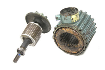 Despiece de un motor asíncrono trifásico