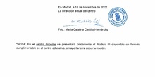 vacante puesto dirección