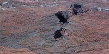 Conos de escoria y lava del Volcán Chico en Isla Isabela, Ecuado