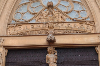 Tímpano y parteluz, Catedral de Tarragona