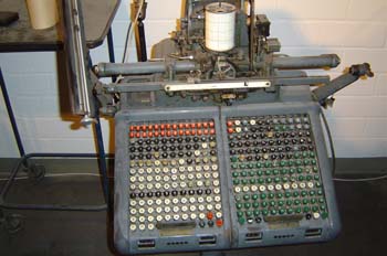 Teclado de monotipia