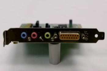 Tarjeta de sonido, detalle de conexiones