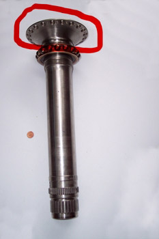 Encastre de eje principal a turbina