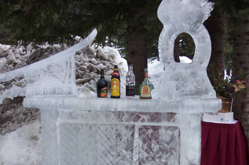 Escultura de hielo, Hotel Fairmont Chateau, Lago Louise, Parque