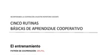 Dossier Primaria aprendizaje cooperativo CEIP Guernica