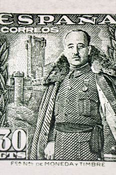 Billete con la imagen de Francisco Franco Bahamonde