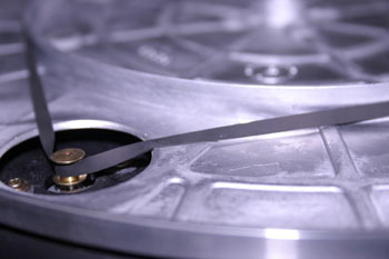 Sistema de poleas de un tocadiscos