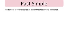  Simple Past tense