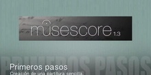 Tutorial MuseScore. Creación de una partitura.