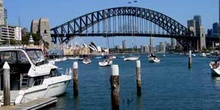 Puente de Sydney desde embarcadero, Australia