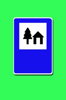 Señal de servicio, Albergue de juventud