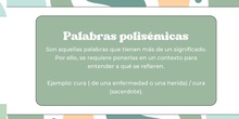 Palabras polisémicas y homónimas