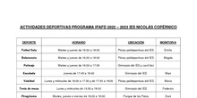horario IPAFD 22-23