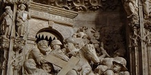 Escena de Jesús con la cruz, Huesca
