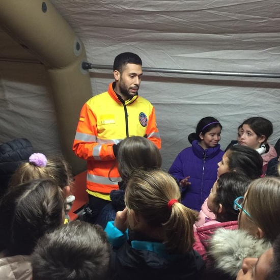 Quinto con los equipos de emergencias de las Rozas_CEIP FDLR_Las Rozas 10