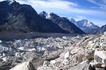 Glaciar pedregoso del Khumbu