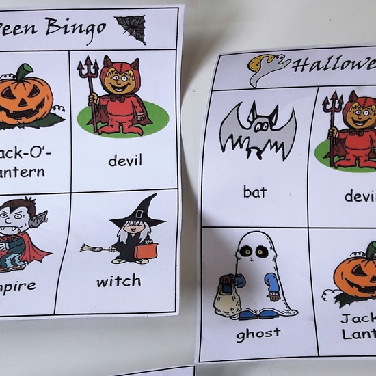 Halloween-bingo