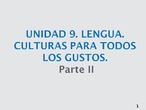 Unidad 9 lengua parte II