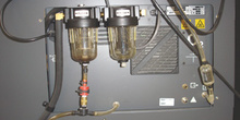 Analizador de gases. Vista posterior