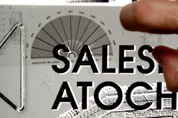 Medición de un ángulo de trama