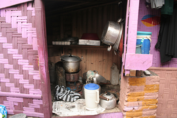Cocina de una vivienda, Copiriver, Jogyakarta, Indonesia