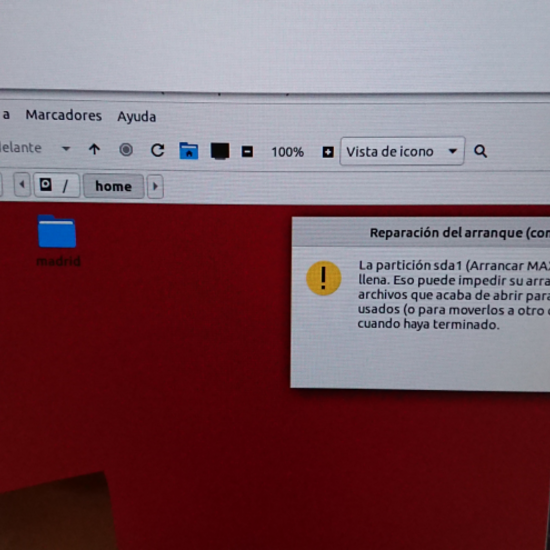 Reparación del gestor de arranque GRUB