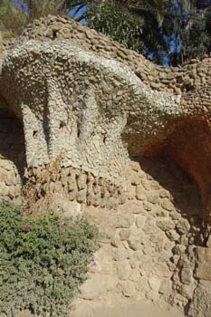 Zona de jardines, Parque Güell, Barcelona