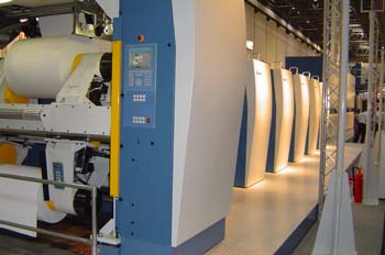 Entrada de papel en rotativa offset