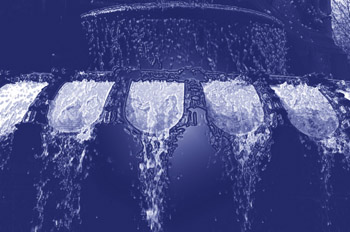 Detalle fuente en Plaza España, Madrid