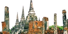 Palacios y templos, Ayutthaya, Tailandia