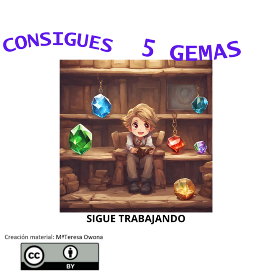 REPOSTAJE: Alcanzas 5 Gemas por tu trabajo