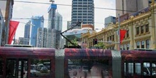 Tranvía en el centro de Sydney, Australia