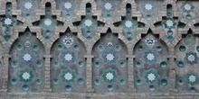 La Seo de Zaragoza. Detalle del muro mudejar