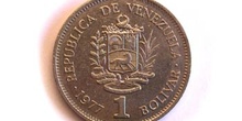 Moneda de un bolívar, cruz, Venezuela