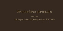 PRONOMBRES PERSONALES