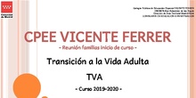Tramo TVA 2019-2020. Presentación familias
