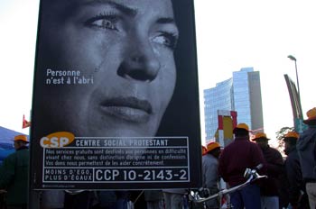 Manifestación, Ginebra, Suiza