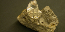 Cuarzo, var. cristal de roca, Diamante de Herkimer (EE.UU.)