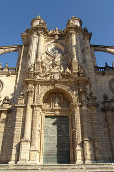 Fachada de la Catedral de Jerez de la Frontera, Cádiz, Andalucía