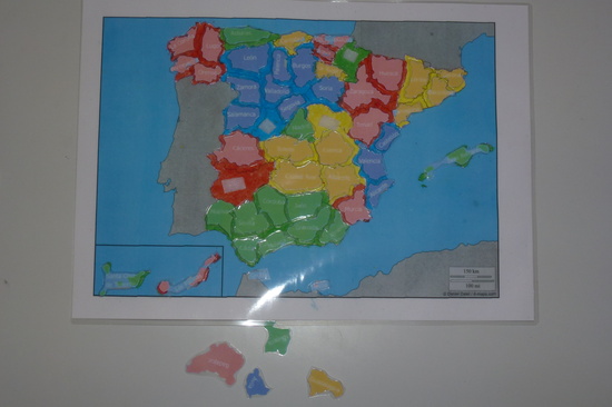 Provincias: mapa manipulativo