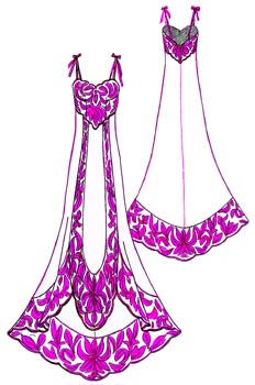 Vestido de novia con cola