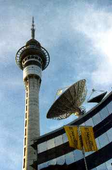 Torre de comunicaciones en Auckland, Nueva Zelanda
